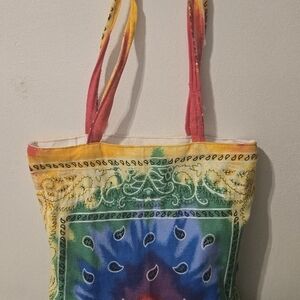Colorful Tie-Dye Tote Bag